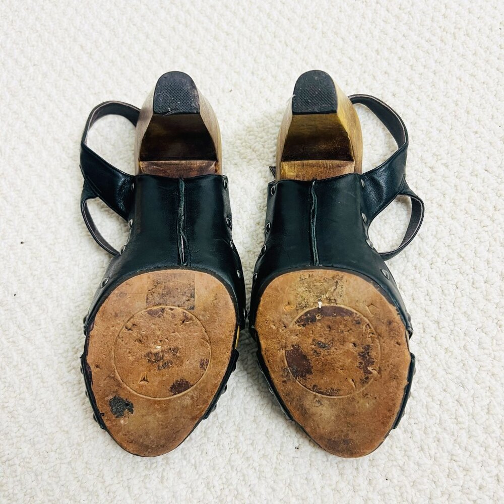 2/$30 Anthropologie Biviel Leather Heels Size 39 - Picture 7 of 7